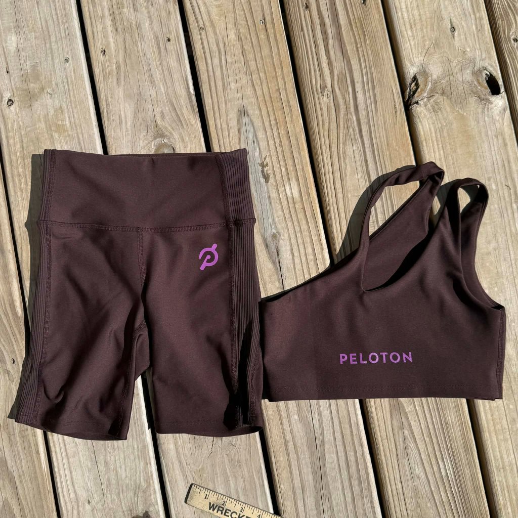 Peloton Brown Bike Short Set Xs Clean Girl Pilates Athleisure Gymcore Fit 3210